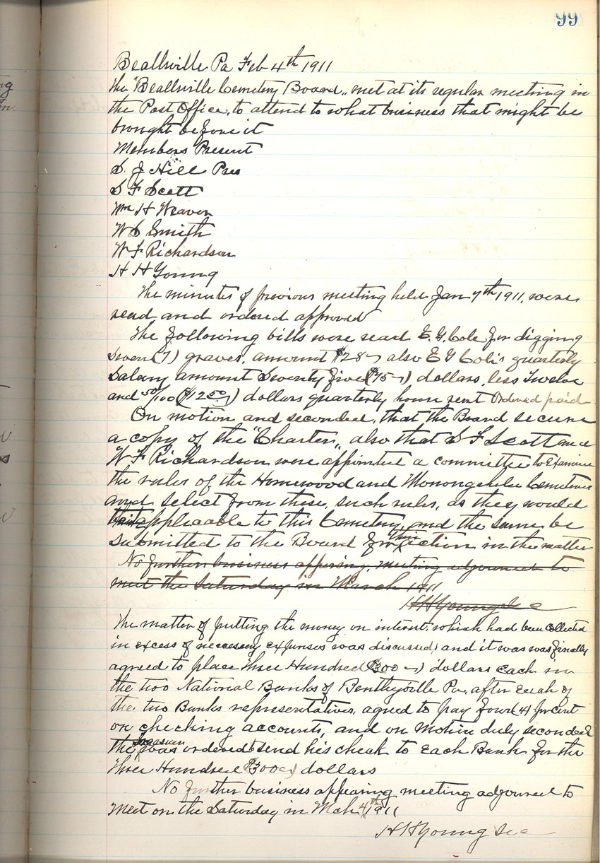 minute book